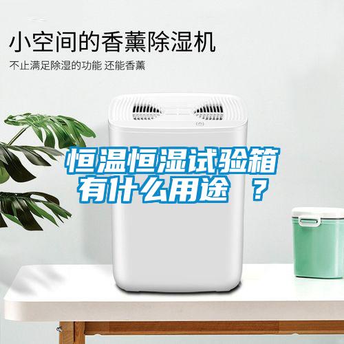 恒溫恒濕試驗箱有什么用途 ？