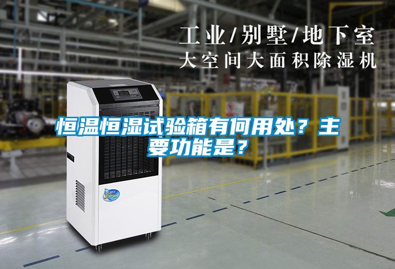 恒溫恒濕試驗(yàn)箱有何用處？主要功能是？