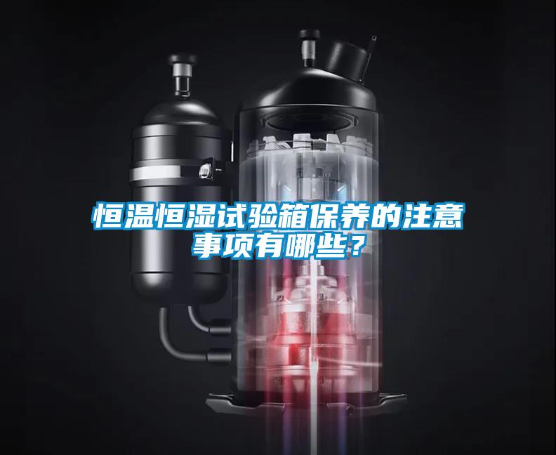 恒溫恒濕試驗箱保養(yǎng)的注意事項有哪些？