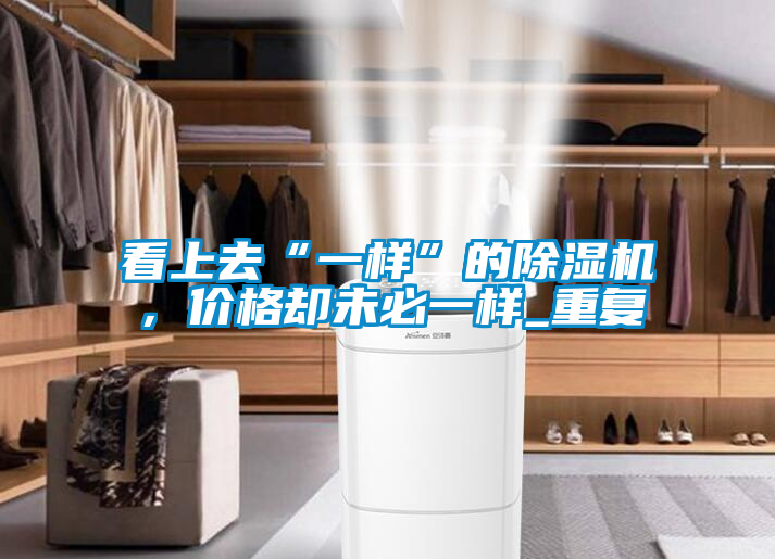 看上去“一樣”的除濕機，價格卻未必一樣_重復(fù)
