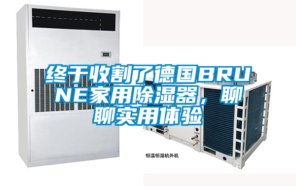 終于收割了德國BRUNE家用除濕器，聊聊實用體驗