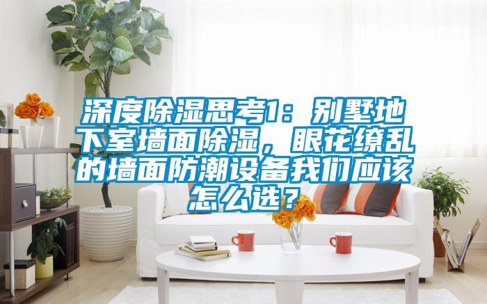 深度除濕思考1：別墅地下室墻面除濕，眼花繚亂的墻面防潮設(shè)備我們應(yīng)該怎么選？