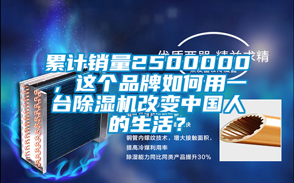 累計(jì)銷量2500000，這個(gè)品牌如何用一臺(tái)除濕機(jī)改變中國人的生活？