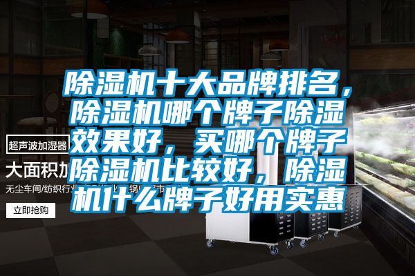 除濕機十大品牌排名，除濕機哪個牌子除濕效果好，買哪個牌子除濕機比較好，除濕機什么牌子好用實惠
