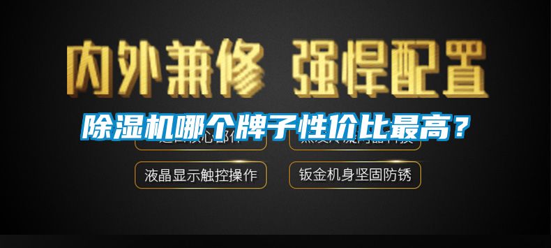 除濕機哪個牌子性價比最高？