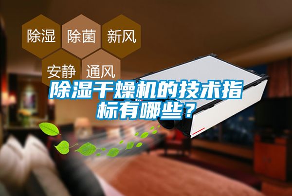 除濕干燥機的技術(shù)指標(biāo)有哪些？