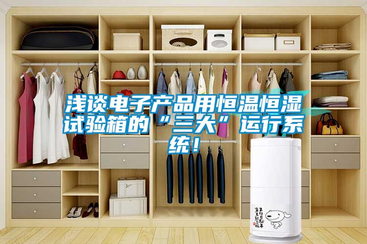 淺談電子產(chǎn)品用恒溫恒濕試驗箱的“三大”運行系統(tǒng)！