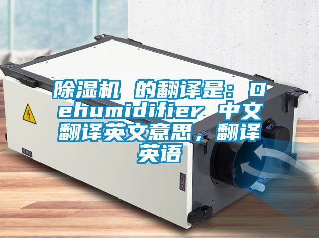 除濕機(jī) 的翻譯是：Dehumidifier 中文翻譯英文意思，翻譯英語