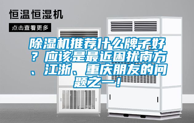 除濕機(jī)推薦什么牌子好？應(yīng)該是最近困擾南方、江浙、重慶朋友的問題之一！