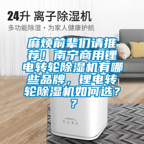 麻煩前輩們請(qǐng)推薦！南寧商用鋰電轉(zhuǎn)輪除濕機(jī)有哪些品牌，鋰電轉(zhuǎn)輪除濕機(jī)如何選？？